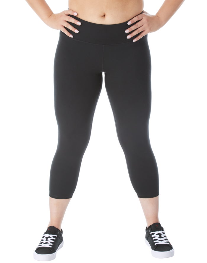 Champion Plus Soft Touch Crop 21 - Naisten Mustat Legginsit - Suomi 2546831-YB